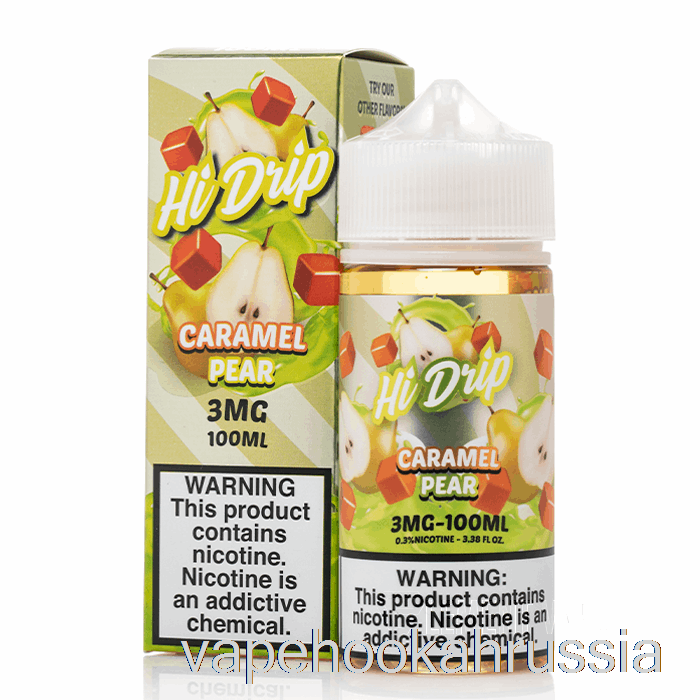 Vape Juice карамельная груша - жидкости для электронных сигарет Hi-Drip - 100мл 0мг